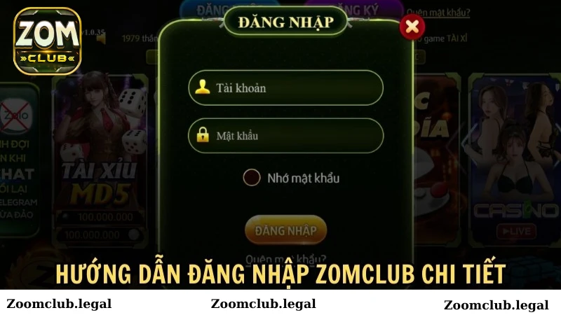 Đăng nhập Zomclub