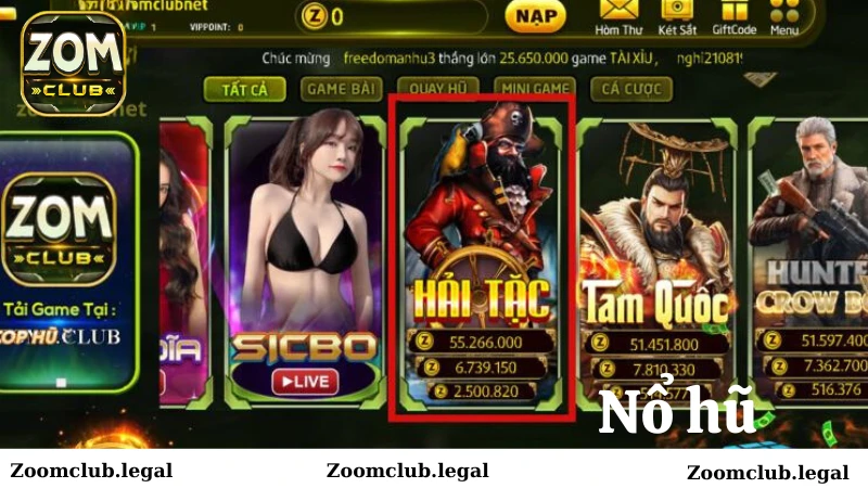 Nổ hũ Zomclub